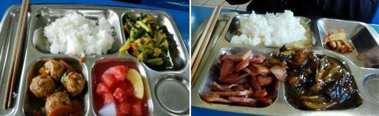 工廠食堂10元工作餐兩葷一素的飯菜是怎么樣的？